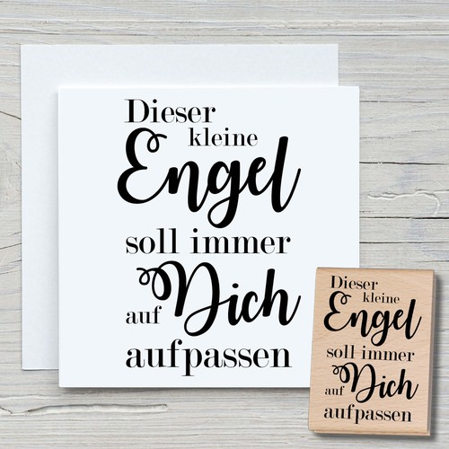 Stempel dieser kleine engel - stempel,