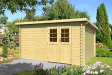 44 mm Gartenhaus ISO 400x300 cm Holzhaus Gerätehaus Schuppen Hütte 4x3 m