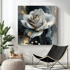 Leinwand Bild Blume Rose Natur