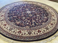 Runde Sarough absoluter Spitzenklasse 2,50 cm Handgeknüpft sehr Fein