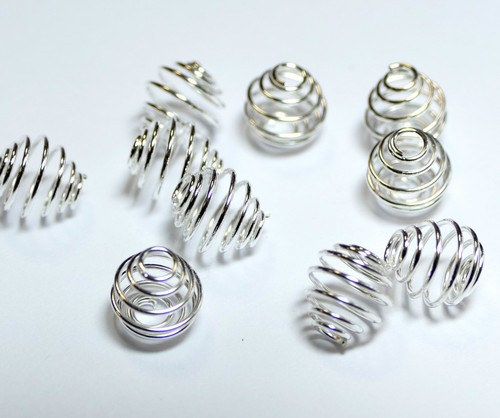 Metallperlen spacer spiralen - spiralen, 8