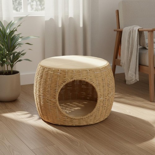 Katzenkorb aus weide robust - katzenkorb,