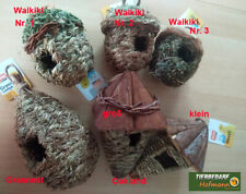 Grasnest hängend geflochten Kanariennest Vogelnest Naturnest Exotenkörbchen