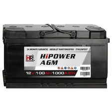 HR 100Ah HiPower AGM PKW