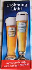 SCHERDEL Brauerei Hof/Saale, "Dröhnung Light" Blechschild 17cm x 42 cm, NEU, rar