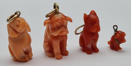 Vier charmante antike - antike, miniatur