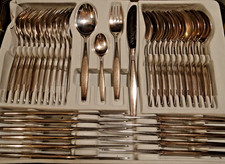 BSF Silberbesteck Dänisch Perl Silber 90 versilbert, Speisegabeln, gut erhalten