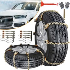 8x Universal Auto Schneeketten Anti Rutsch Ketten Anfahrhilfe Winter Reifenkette
