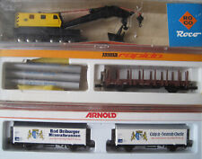 Roco-ARNOLD-Konvulut Spur N, Roco-Kranwagen 25099, ARNOLD Rungenwagen 4473,ARNOL