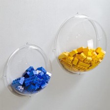 HMF Wandregal Acrylhalbkugel Hängedisplay Ø24cm Hängekugel Regalfach