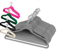 Kleiderbügel Samt Samtbügel Set 10-100 Stück Anti-Rutsch Hemdenbügel 360° Haken
