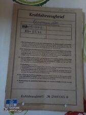 VW Karmann Ghia Typ 34 Fahrzeugbrief KFZ Brief 1965 1483 ccm 54 kw aus Sammlung.