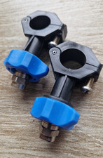 2x LECHLER Schnellspanner-Befestigungsklemme 090.000 m. Mutter 092.150 NEU