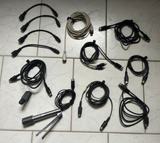 Grundig GCM 319 Mikrofon und Konvolut diverser DIN-Kabel