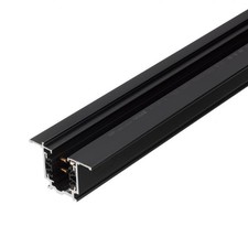 3-Phasen Stromschiene, Einbau, schwarz, Länge 2m