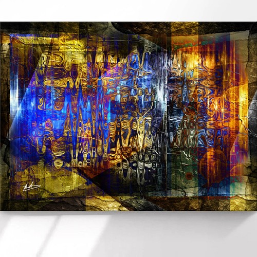 Abstraktes leinwandbild xxl - abstraktes,