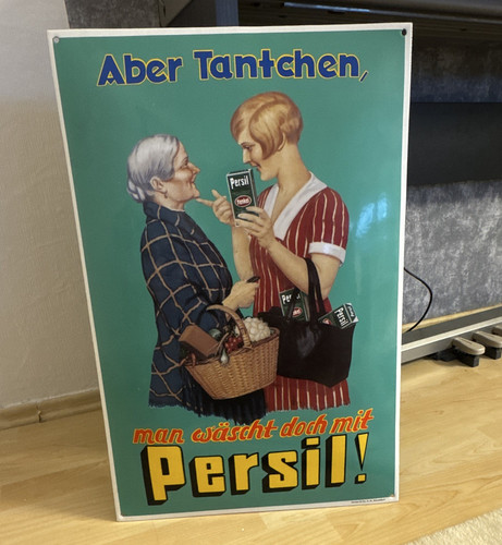 Emailschild persil blech - emailschild,