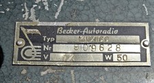 Oldtimer Röhren Autoradio Becker Mexico 50er Jahre