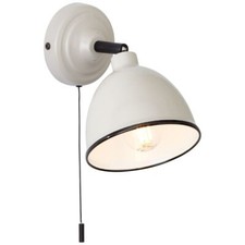 BRILLIANT Lampe Telio Wandleuchte Zugschalter grau/taupe | 1x D45, E14, 28W, gee
