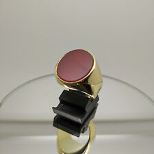 Siegelring,Herrenring klassisch,Monogramm Ring,585er Gelbgold,Karneol,Gr 62