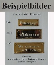 1 Gravurschild aus Feinblech