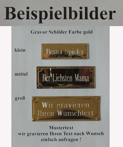 Gravurschild aus feinblech - 1,