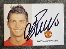 Original Autogramm Christiano Ronaldo, Manchester United