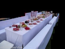 Maßanfertigung Husse f. Bierzeltgarnitur +Rückenlehne W