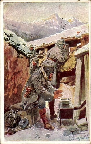 Künstler kuk armee - ak, kuk-armee
