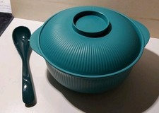 Suppenterrine + Löffel +Deckel/ Schüssel/ Kunststoff/ Aufbewahrung/ Mikrowelle 