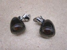 Harley Bullet Blinker Turn Signals Indicators HDI Glossy Black (#7304)