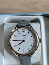 Fossil Damen Armbanduhr Edelstahl Leder Watch