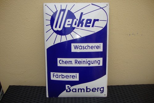 Altes emailschild wecker - altes,