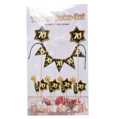 Torten deko set - deko, 9-teilig