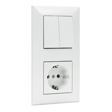 Meridian Viko by Panasonic Kombination Serienschalter + Steckdose
