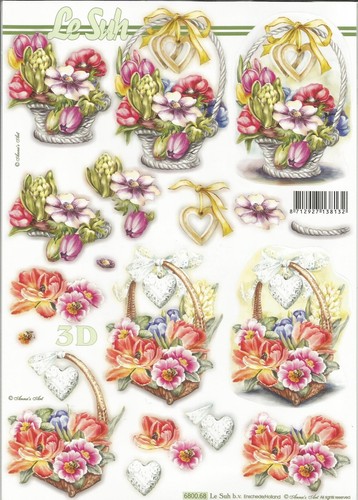 Stanzbogen korb mit - ✂, 3d-stanzbogen
