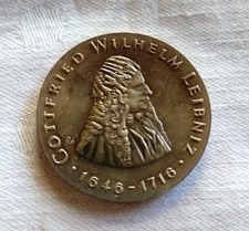 20 Mark DDR 1966  Leibnitz Silber Stempelglanz, unzirkuliert, 