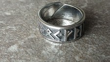 Wikinger Runen Ring Edelstahl