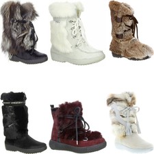 SALE Oscar Sport Damen Echtfell Winterstiefel Naturfell Warmfutter Boots 36–42