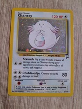 Pokemon Karte Chansey Chaneira 3/130 Base Set 2 Holo Rare TCG Englisch