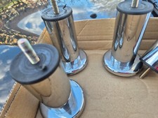 1/8 Möbelfuß Füße Sofafüße Schrankfuß  Sideboards Kommoden 120 mm x Ø45mm Chrom