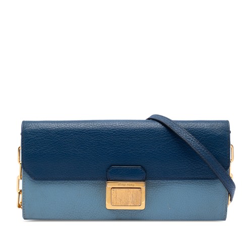 Miu bicolor goatskin madras - goatskin,