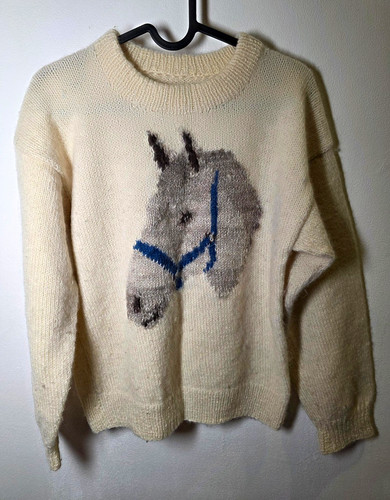Woll strickpullover beige - woll,