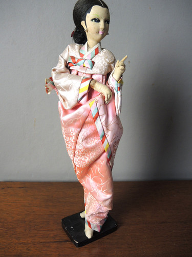 Alte japanische stoffpuppe - alte,