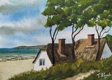Original aquarell ahrenshoop - original,