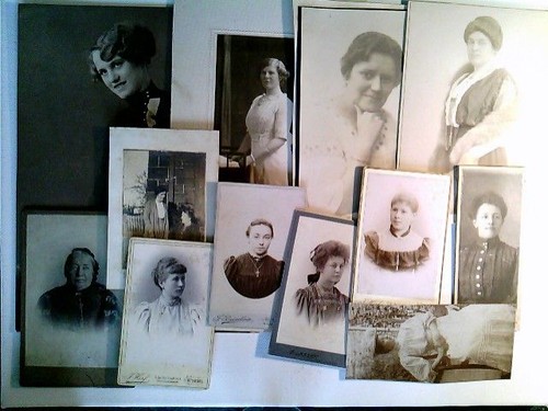 Cdv kabinettfoto 12x - cdv,, frauen