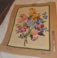 GOBELIN Stickbild "Blumenstrauß"  fertige Handarbeit  33x22 ohne Rahmen
