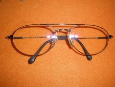 Brillengestell gold/ silber mit Gläsern Vintage