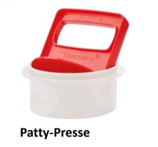 Tupperware Pattie-Mattie Hamburger Former Burger Presse Patty NEU/OVP