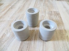 3 x Kerzenhalter 2 in 1 aus Beton  8 cm + 6,5 cm hoch Profissimo